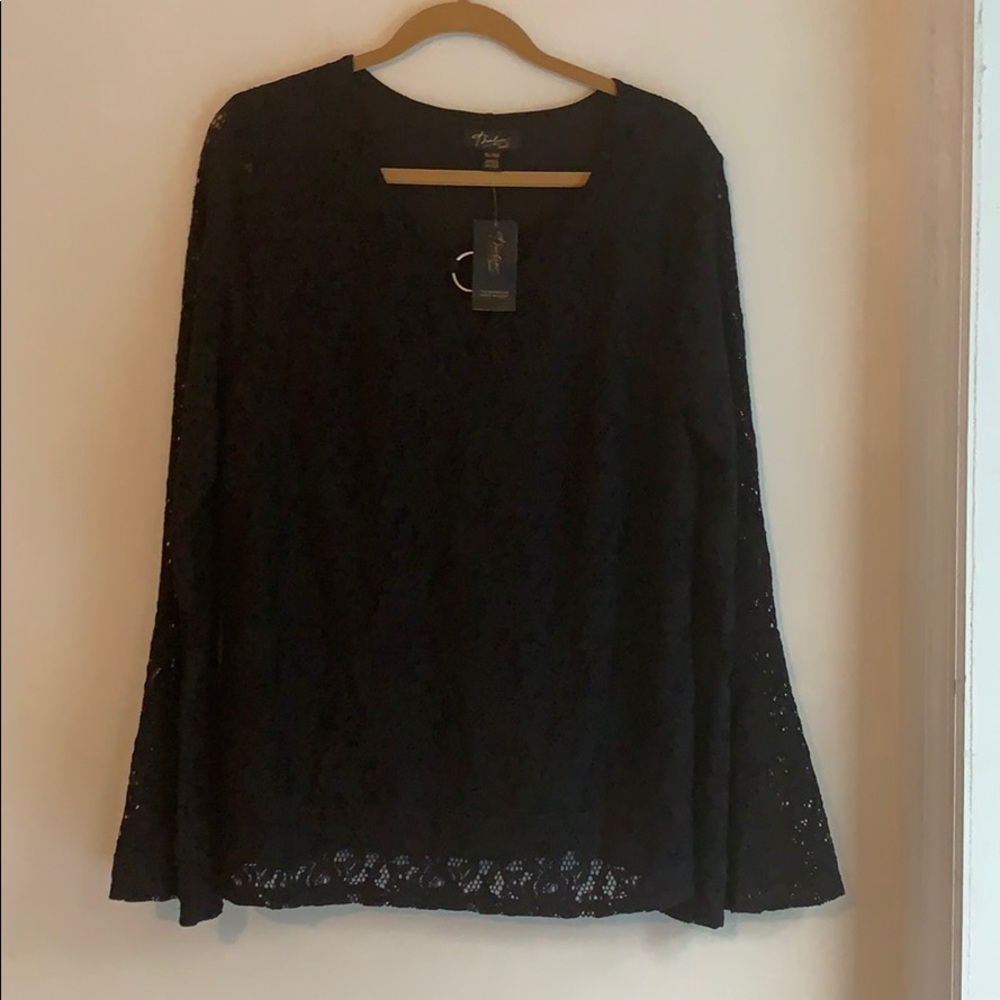Black lace top